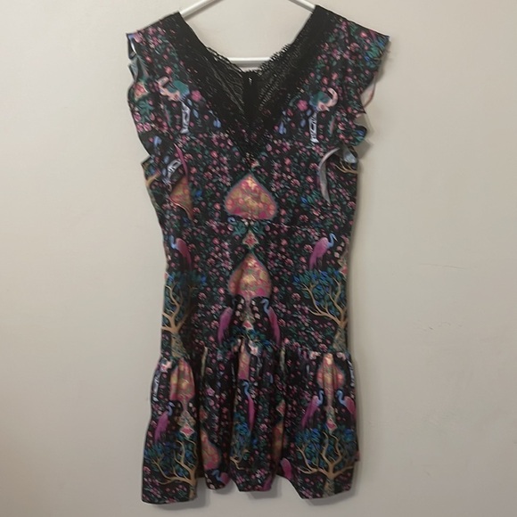 Sandro Iveane Floral Print Mini Dress - Picture 4 of 9